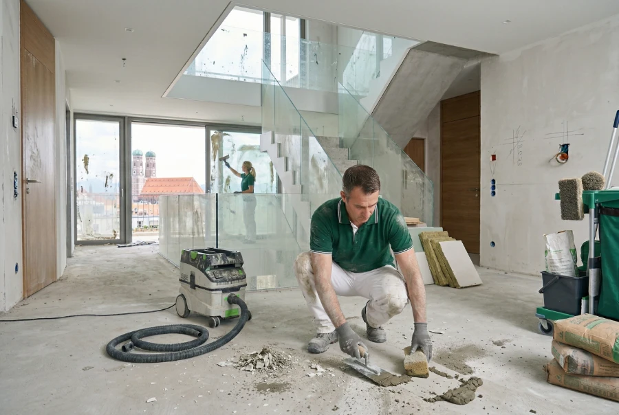 Professionelle Baureinigung in München - Gebäudereinigung von Luna Glanz GmbH & Co KG