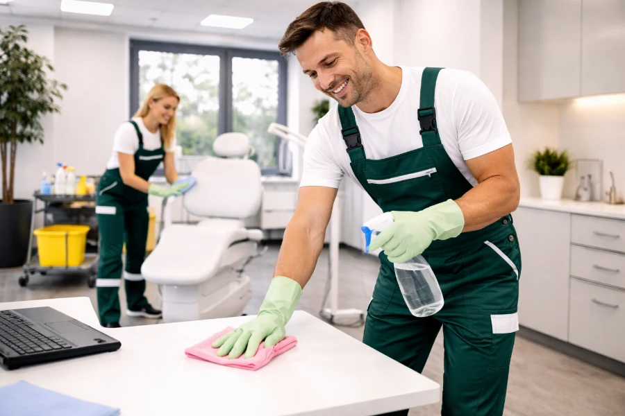 Unterhaltsreinigung für ein sauberes und angenehmes Arbeitsumfeld - Gebäudereinigung von Luna Glanz GmbH & Co KG