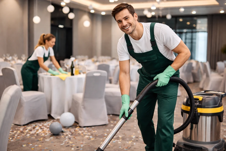 Sonderreinigung für Veranstaltungsflächen und stark frequentierte Bereichen - Gebäudereinigung von Luna Glanz GmbH & Co KG