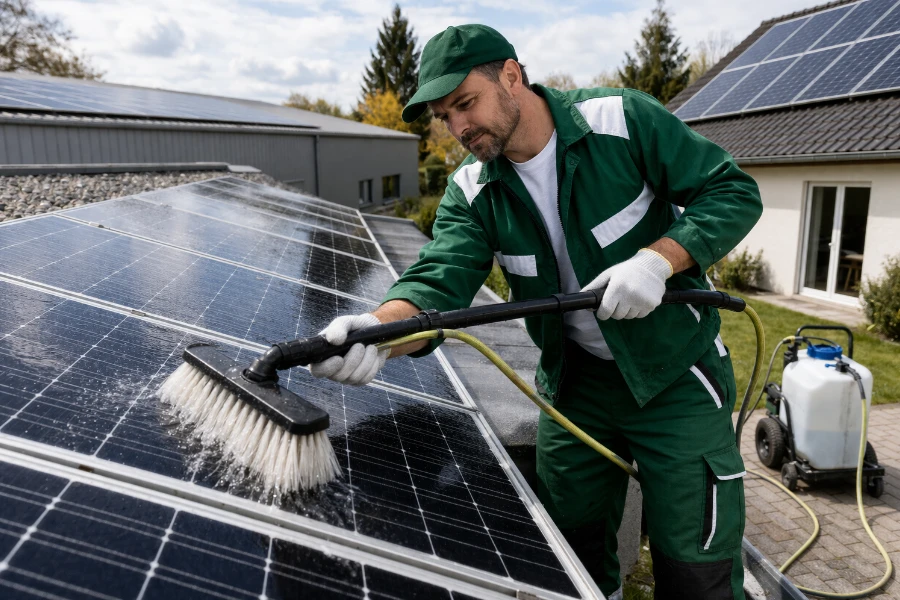 Solaranlagenreinigung in München - Gebäudereinigung von Luna Glanz GmbH & Co KG