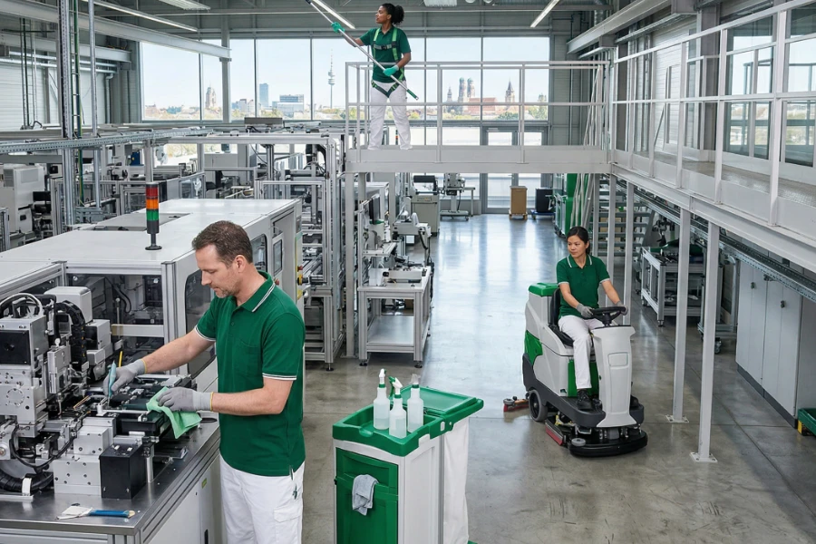 Industriereinigung für unterschiedliche Branchen und Einsatzbereiche - Gebäudereinigung von Luna Glanz GmbH & Co KG