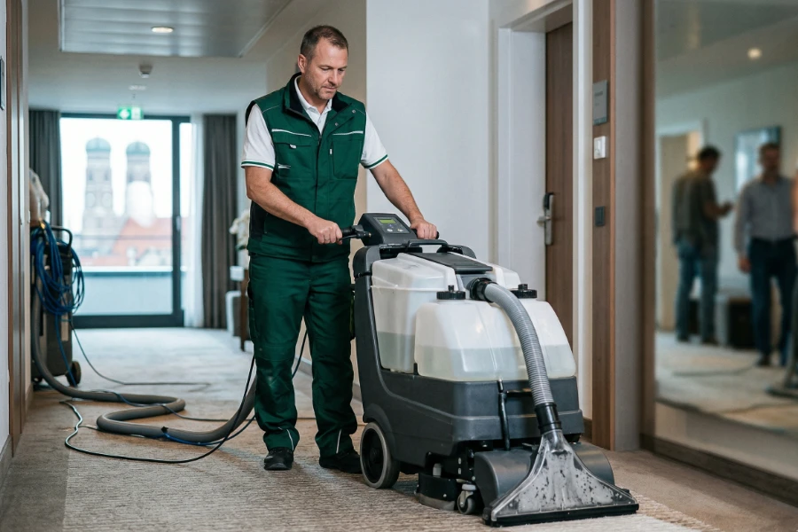Teppichwäsche und Teppichbodenreinigung für gepflegte Flächen - Gebäudereinigung von Luna Glanz GmbH & Co KG