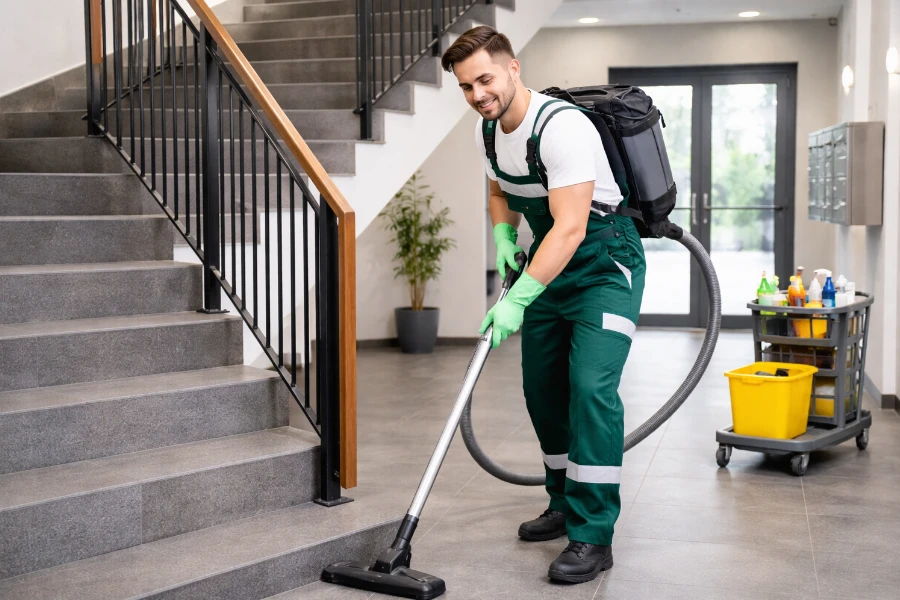 Treppenhausreinigung als Beitrag zum Werterhalt der Immobilie - Gebäudereinigung von Luna Glanz GmbH & Co KG