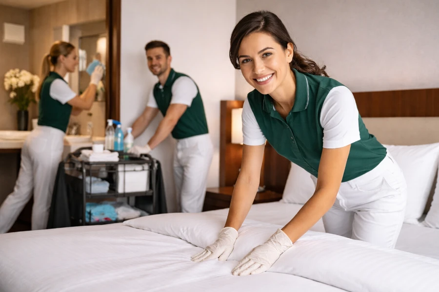 Professionelles Housekeeping & Hotelreinigung in München für einen überzeugenden Gästeeindruck - Gebäudereinigung von Luna Glanz GmbH & Co KG