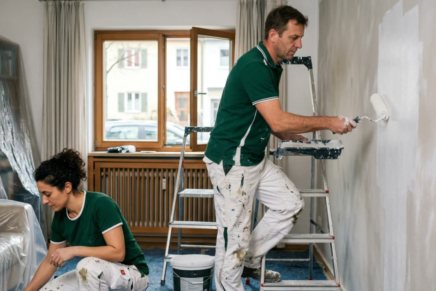 Malerarbeiten in München für Wohnung, Haus und Gewerbe - Gebäudereinigung von Luna Glanz GmbH & Co KG