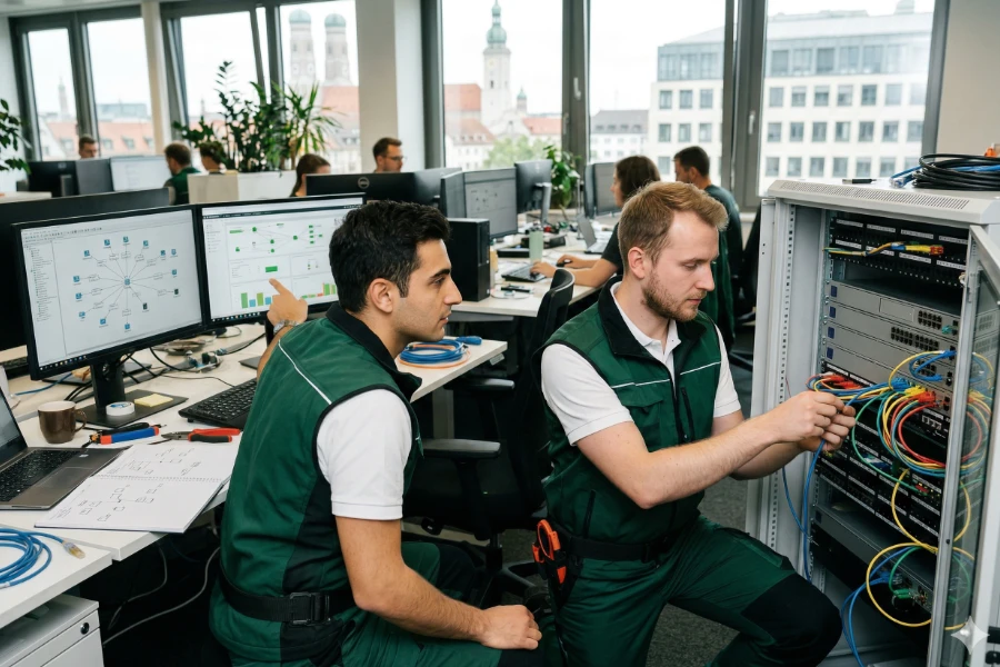 Netzwerke planen, installieren und administrieren - Gebäudereinigung von Luna Glanz GmbH & Co KG