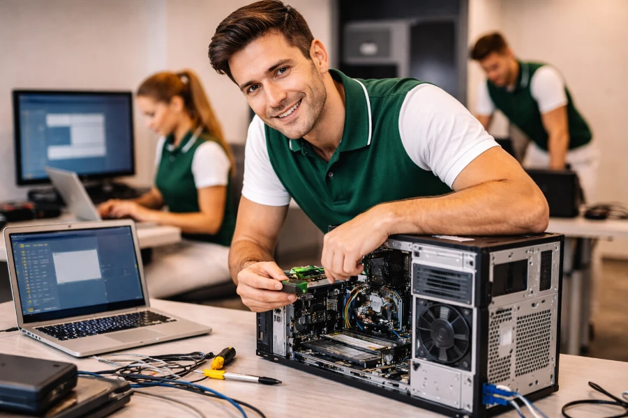 Unsere Leistungen im IT-Service - Gebäudereinigung von Luna Glanz GmbH & Co KG