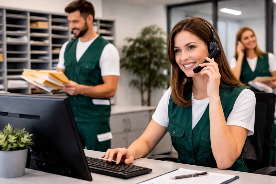 Empfang, Telefonzentrale und Poststelle professionell besetzen - Gebäudereinigung von Luna Glanz GmbH & Co KG