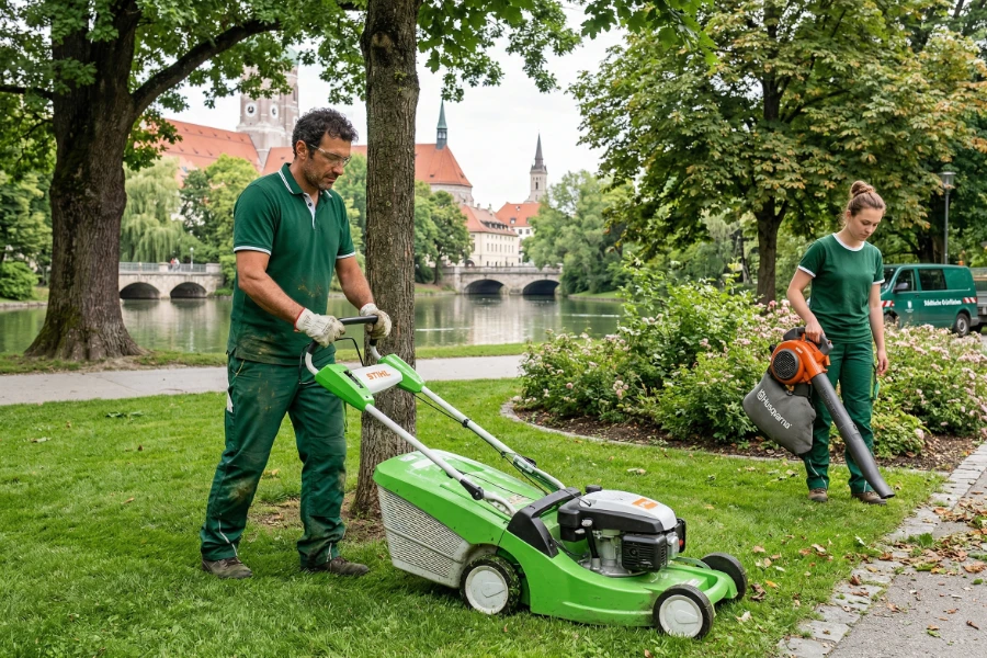 Professionelle Reinigung und Pflege von Außen- und Grünanlagen - Gebäudereinigung von Luna Glanz GmbH & Co KG