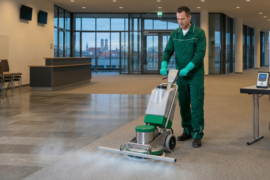 Ozonreinigung für Bodenflächen und stark genutzte Bereiche - Gebäudereinigung von Luna Glanz GmbH & Co KG