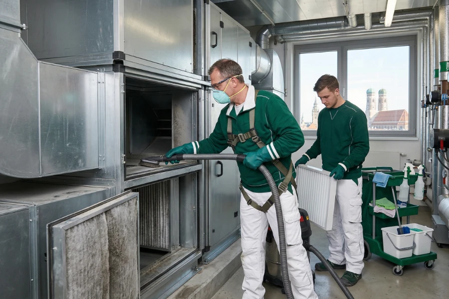 Reinigung von Klima-, Lüftungs- und Filteranlagen - Gebäudereinigung von Luna Glanz GmbH & Co KG